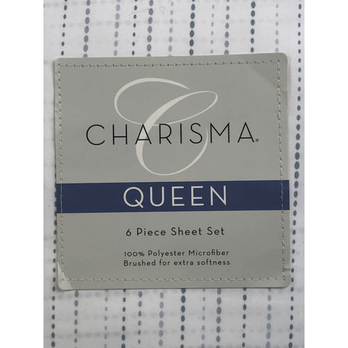Queen, Tracks Pearl, Charisma Microfiber Sheet Set