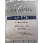 Queen, Tracks Pearl, Charisma Microfiber Sheet Set