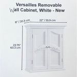 Versailles Removable Wall Cabinet, White