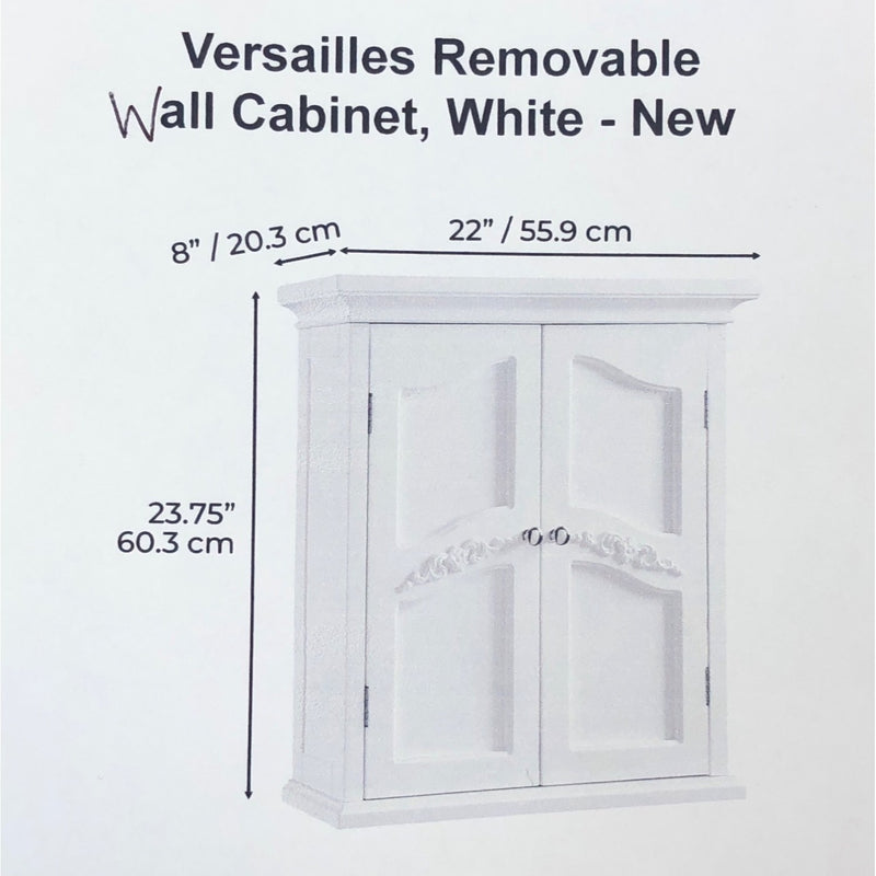 Versailles Removable Wall Cabinet, White