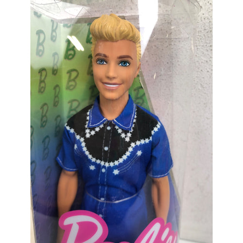 Barbie Fashionistas Ken Doll 226, Blonde Fashion Doll with Western Look
