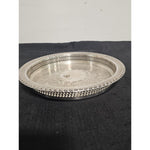 Vintage Wm Rogers Silver Plate Serving Tray, 670, Reticulated