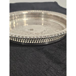 Vintage Wm Rogers Silver Plate Serving Tray, 670, Reticulated