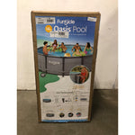 Funsicle 14 ft Oasis Round Above Ground Metal Frame Swimming Pool