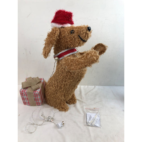 Christmas Dog Decoration, Dog With Present