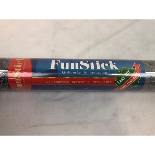 FunStick 36in x 200in Silver Grey Marble Countertop Contact Paper, Waterproof