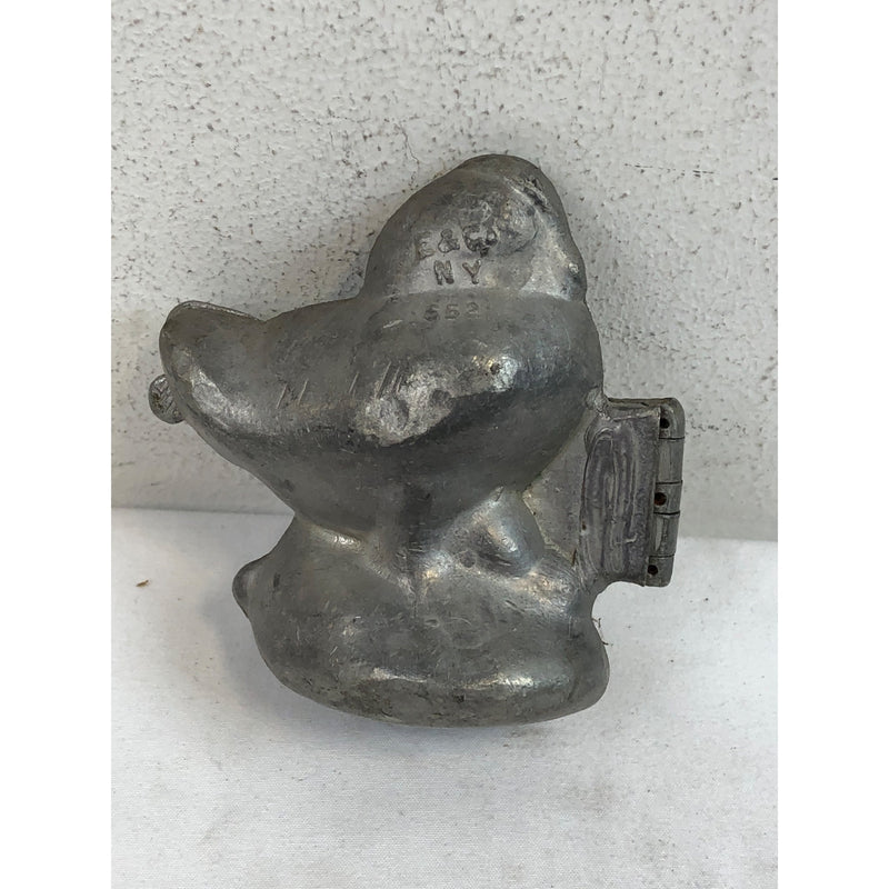 Chicken 652 Vintage Pewter Ice Cream Mold, E and Co NY Eppelsheimer