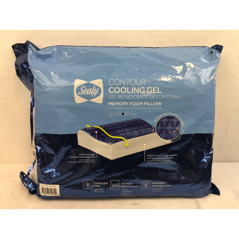 Sealy Cooling Gel Contour Memory Foam Pillow