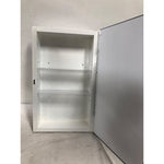 Zenna Home Frameless Mirror Rectangle Steel Medicine Cabinet, 16in x 26in