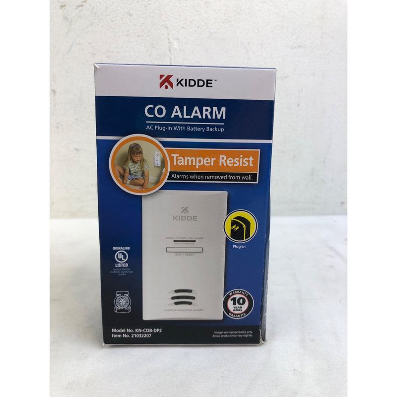 Kidde AC Plug-In Carbon Monoxide Detector, CO Alarm with LED Light Indicators