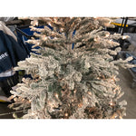 7 1/2 ft. Pre-lit Aspen Green Fir Flocked Artificial Christmas Tree 700 UL