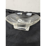 MCM 1950's Cambridge Glass Square Pattern Divided Bowl