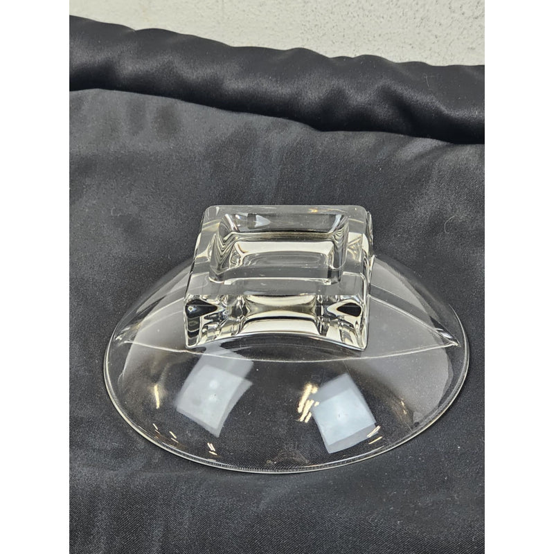 MCM 1950's Cambridge Glass Square Pattern Divided Bowl
