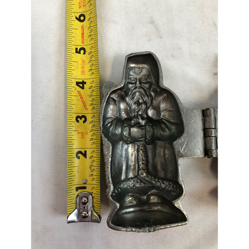 Santa Claus 991 Vintage Pewter Ice Cream Mold, E and Co NY Eppelsheimer