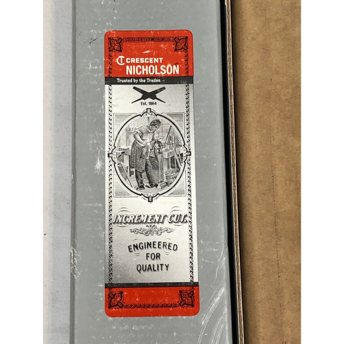 Set of 6, Crescent Nicholson Increment Cut Steel Files 06190N