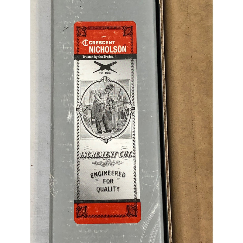 Set of 6, Crescent Nicholson Increment Cut Steel Files 06190N