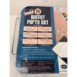 10 Piece Buffet Set Including Fuel Party Supply Set