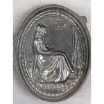 Whistler's Mother 1187 Vintage Pewter Ice Cream Mold, E and Co NY Eppelsheimer