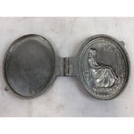Whistler's Mother 1187 Vintage Pewter Ice Cream Mold, E and Co NY Eppelsheimer