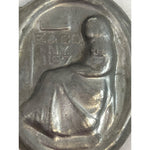 Whistler's Mother 1187 Vintage Pewter Ice Cream Mold, E and Co NY Eppelsheimer
