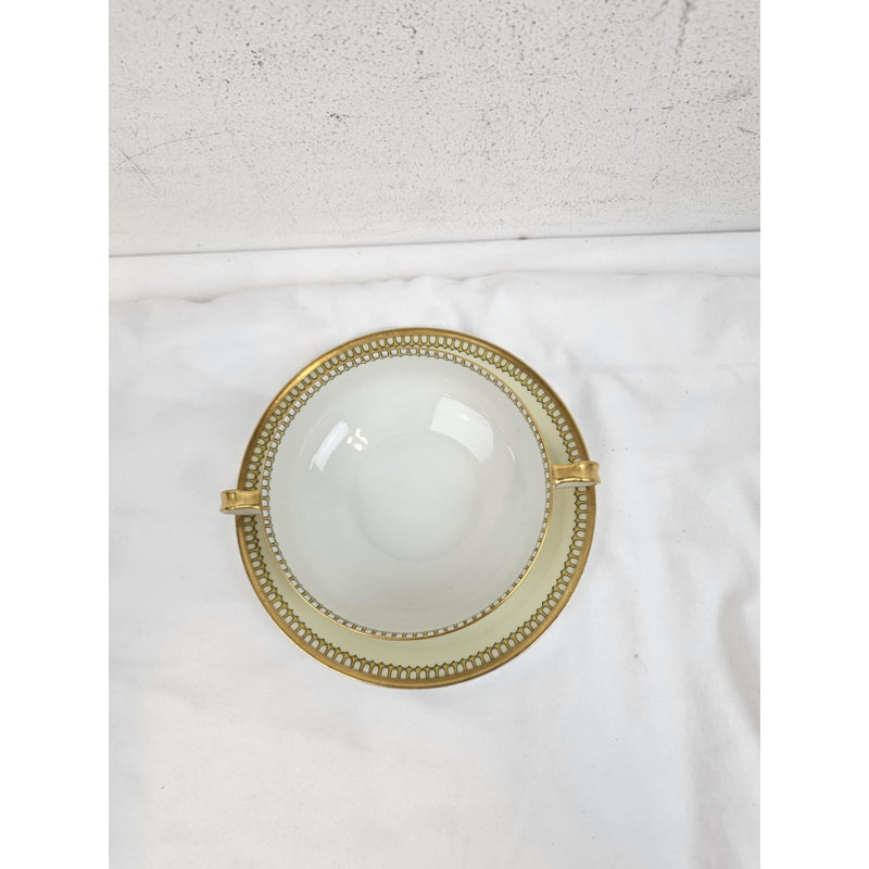 Schleiger 278 Pattern Haviland & Co. Limoges France Bouillon Cup & Saucer Set