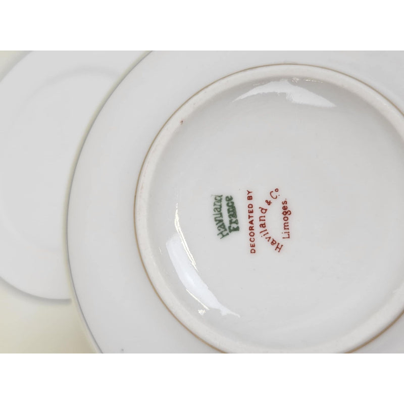 Schleiger 278 Pattern Haviland & Co. Limoges France Bouillon Cup & Saucer Set