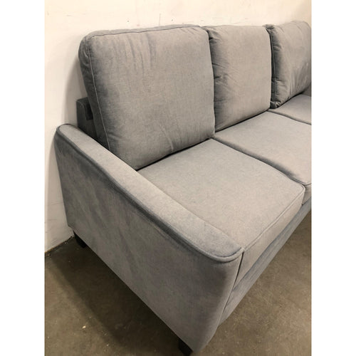 Mainstays Kensington 80in 3 Seat Classic Modern Sofa, Gray