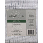 King, Tracks Pearl, Charisma Microfiber Sheet Set