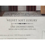 Veratex Velvet Soft Luxury Single Grommet Curtain Panel, 50in x 84in, Berry