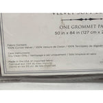 Veratex Velvet Soft Luxury Single Grommet Curtain Panel, 50in x 84in, Berry