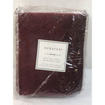 Veratex Velvet Soft Luxury Single Grommet Curtain Panel, 50in x 84in, Berry