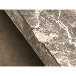 Steve Silver Lucca Gray Marble Wood Coffee Table, Gray and Espresso
