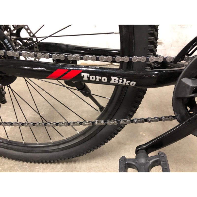 Foldable 26in 24 Speed Mountain Bike Full Suspension Bicycle Dual Disc Brake Black