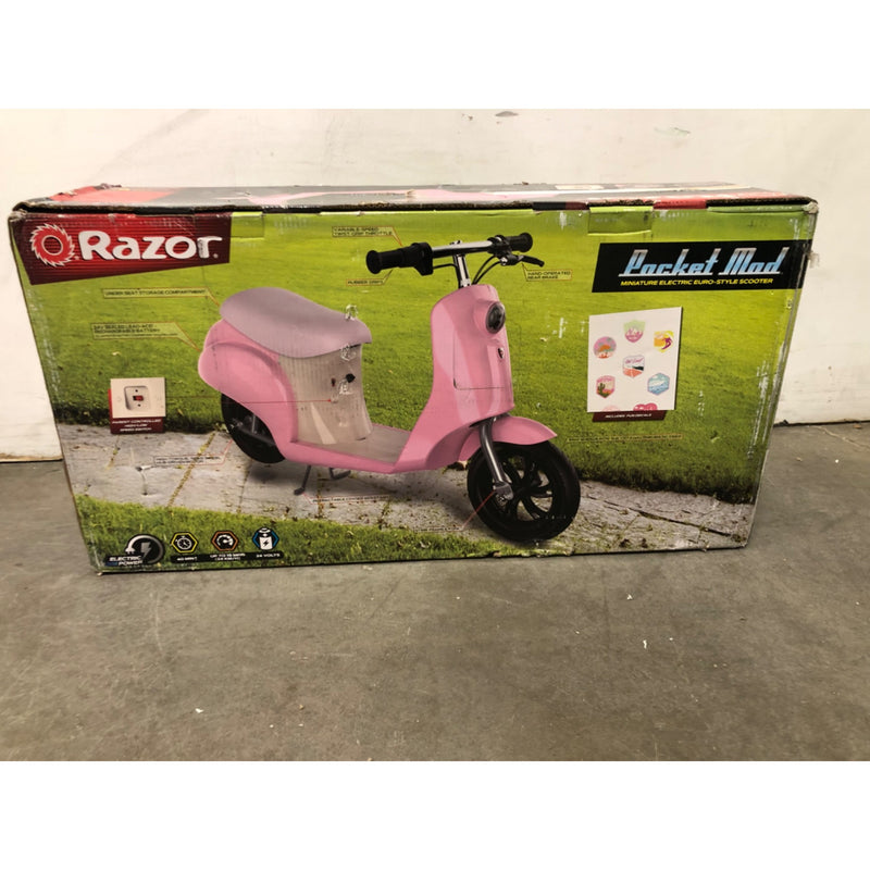 Razor Pocket Mod Miniature Euro-Style Electric Scooter - Capri Pink, 24V