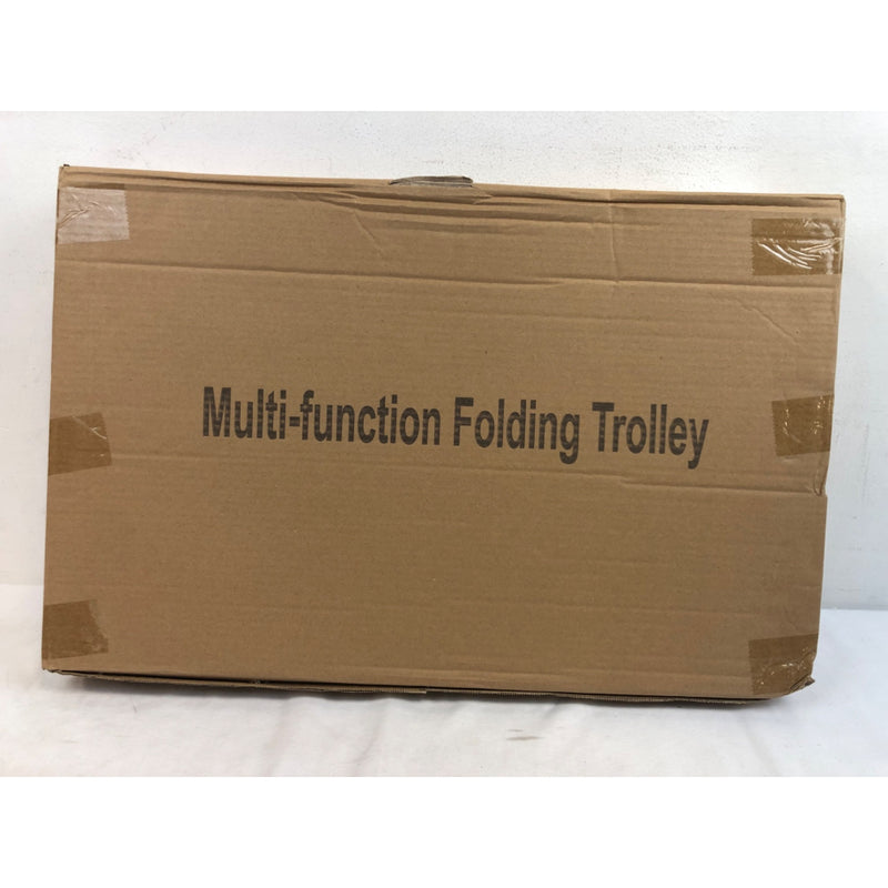 Folding Hand Truck Dolly Cart, Aluminum, Telescoping Handle, 220LB Limit, Black