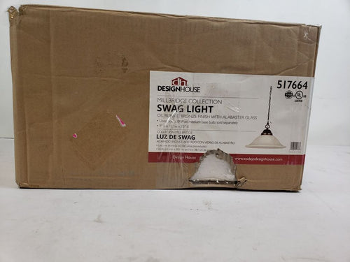 Design House 517664 Millbridge Traditional 1-Light Indoor Hanging Swag Light