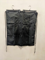 Black Waist Apron with Two Pockets, 32" x 28"