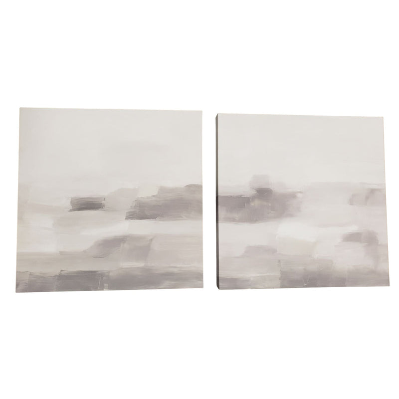 My Texas House Brushstroke Abstract Canvas Set of 2, 16" x 16"