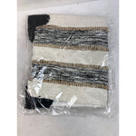 Fennco Styles Striped Cotton Throw Pillow Cover 12in W x 20in L - Black & White
