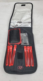 Hot Hair Tools Cool Carry Bag with Brush, Comb & Styling Clips