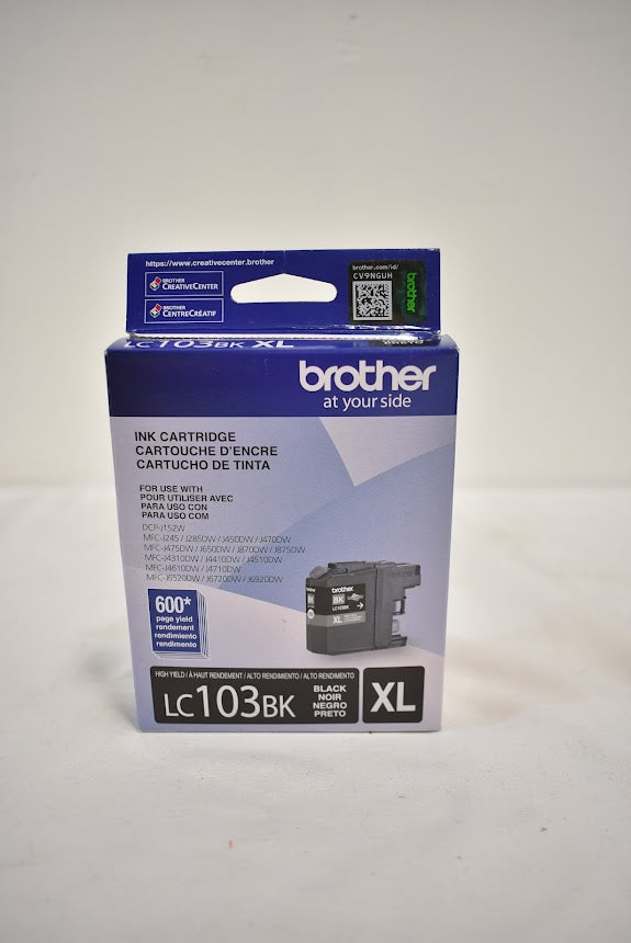 Brother Genuine LC103BK XL High-Yield Black Ink Cartridge