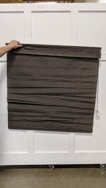 Roman Shade, 46" x 46", Dark Brown