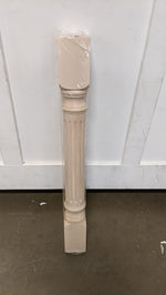 Ekena Millwork 3 3/4"W x 3 3/4"D x 35 1/2"H Traditional Cabinet Column (Top Block 6 1/8", Bottom Block 7 1/8"), Maple