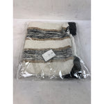 Fennco Styles Striped Cotton Throw Pillow Cover 12in W x 20in L - Black & White