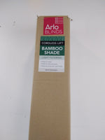 Arlo Blinds Cordless Whitewash Bamboo Roman Shades Light Filtering Window Blinds "31x60"