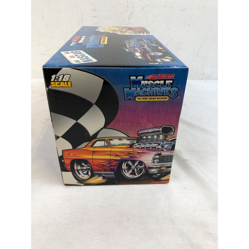 Muscle Machines 1:18 Scale Die Cast Car - Elliott Sadler 40 Sedan Delivery M&M