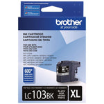 Brother Genuine LC103BK XL High-Yield Black Ink Cartridge